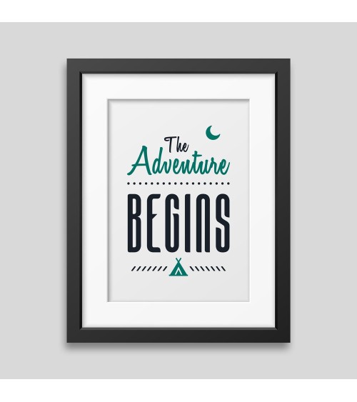 Affiche encadrée The adventure begins