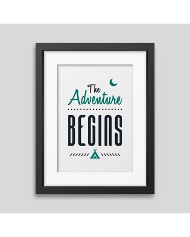 Affiche encadrée The adventure begins